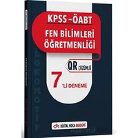 KPSS ÖABT Fen Bilimleri Öğretmenliği Lokomotif Serisi QR Çözümlü 7li Deneme Akademi