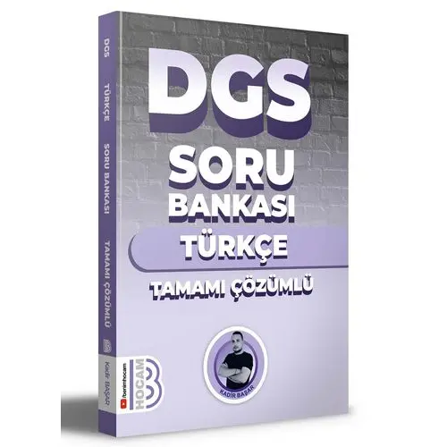 2024 DGS Türkçe Tamamı Çözümlü Soru Bankası Benim Hocam Yayınları