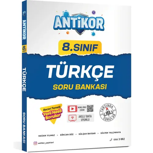 Antikor 8. Sınıf Türkçe Soru Bankası FDD Yayınları