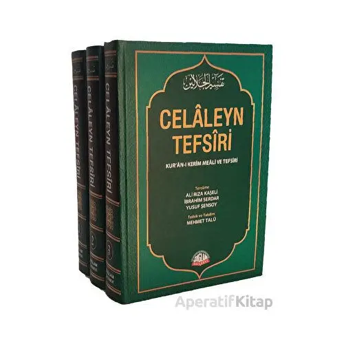 Celaleyn Tefsiri Tercümesi Kuran-ı Kerim Meali ve Tefsiri (3 Cilt, Takım,İthal Kağıt)