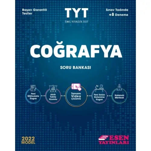 Esen 2022 TYT Coğrafya Soru Bankası