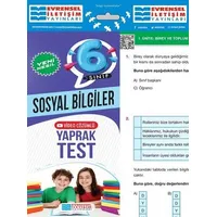 6. Sınıf Sosyal Bilgiler Video Çözümlü Yaprak Test - Kolektif - Evrensel İletişim Yayınları