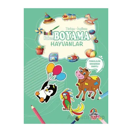 Renkli Kalem Boyama - Hayvanlar - Kolektif - Yağmur Çocuk