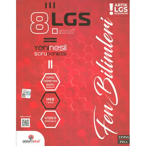 8.Sınıf LGS Fen Bilimleri Video Konu Anlatım ve Çözümlü Soru Bankası Sistemplus Yayınları