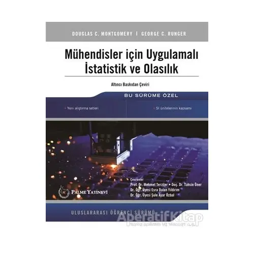 Mühendisler İçin Uygulamalı İstatistik ve Olasılık - Douglas C. Montgomery - Palme Yayıncılık