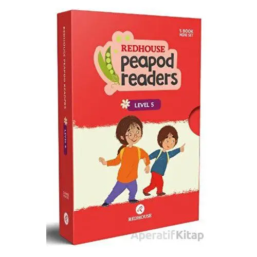 Redhouse Peapod Readers İngilizce Hikaye Seti 5 Kutulu Ürün - Kolektif - Redhouse Yayınları