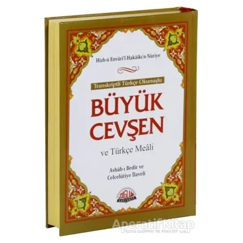 Transkriptli Türkçe Okunuşlu Büyük Cevşen ve Türkçe Meali (Çanta Boy)