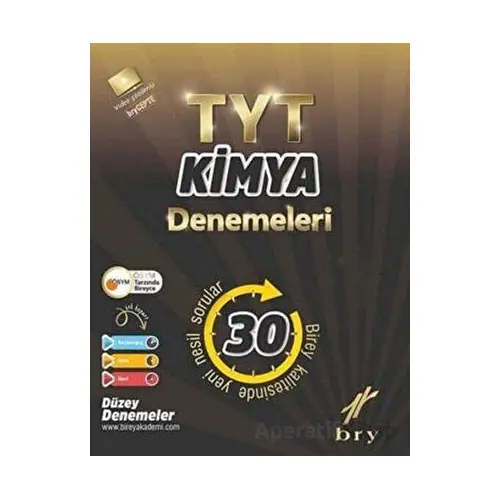 TYT Kimya Denemeleri 30 lu Birey Yayınları