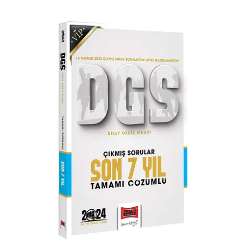 Yargı Yayınları 2024 DGS Çıkmış Sorular Tamamı Çözümlü Son 7 Yıl