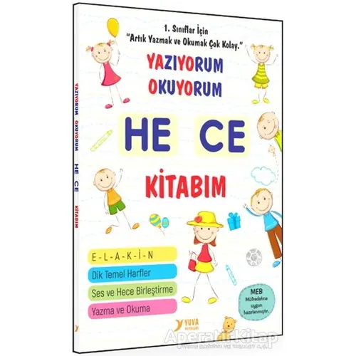 Yazıyorum Okuyorum - Hece Kitabım - Kolektif - Yuva Yayınları