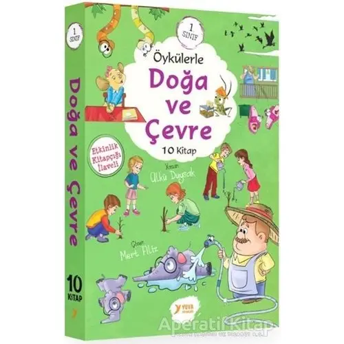 1. Sınıf Öykülerle Doğa ve Çevre Seti (10 Kitap Takım) - Kolektif - Yuva Yayınları