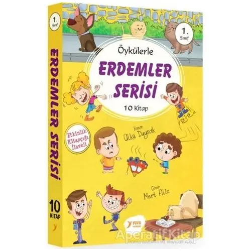 1. Sınıf Öykülerle Erdemler Serisi Seti (10 Kitap Takım) - Kolektif - Yuva Yayınları