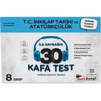 Kafadengi 8. Sınıf T.C İnkılap Tarihi ve Atatürkçülük İlk Kaynağın 30 Kafa Test