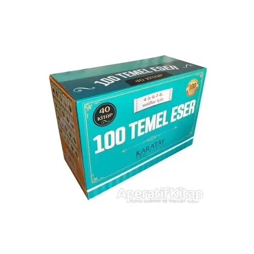 100 Temel Eser (40 Kitap Takım) - Kolektif - Karatay Yayınları