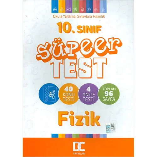 10.Sınıf Fizik Süper Test Çek Kopar Doğru Cevap Yayınları