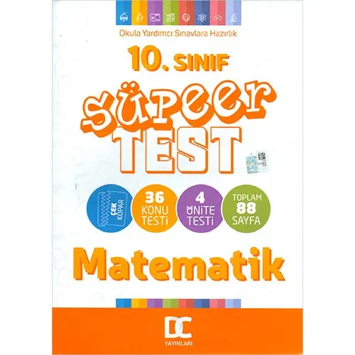 10.Sınıf Matematik Süper Test Çek Kopar Doğru Cevap Yayınları