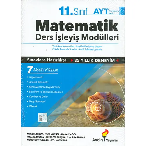 11.Sınıf AYT Matematik Ders İşleyiş Modülleri Aydın Yayınları