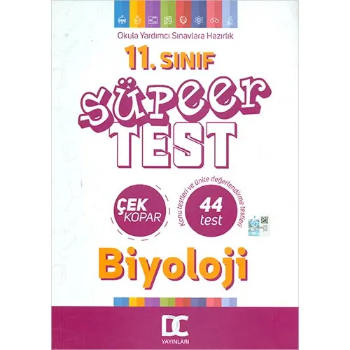 11.Sınıf Biyoloji Süper Test Çek Kopar Doğru Cevap Yayınları