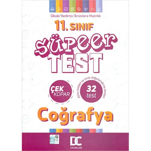 11.Sınıf Coğrafya Süper Test Çek Kopar Doğru Cevap Yayınları