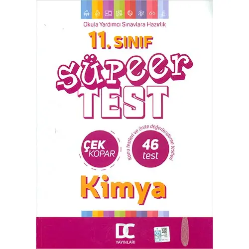 11.Sınıf Kimya Süper Test Çek Kopar Doğru Cevap Yayınları