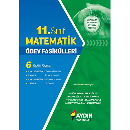 11.Sınıf Matematik Ödev Fasikülleri Aydın Yayınları