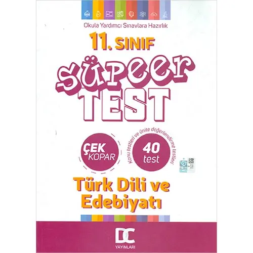 11.Sınıf Türk Dili ve Edebiyatı Süper Test Çek Kopar Doğru Cevap Yayınları