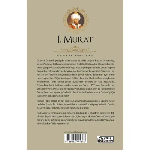 1.Murat (Padişahlar Serisi) Maviçatı Yayınları