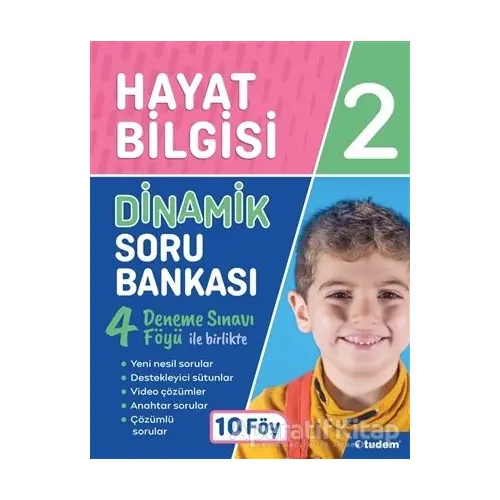 2. Sınıf Hayat Bilgisi Dinamik Soru Bankası (10 Föy) - Kolektif - Tudem Yayınları