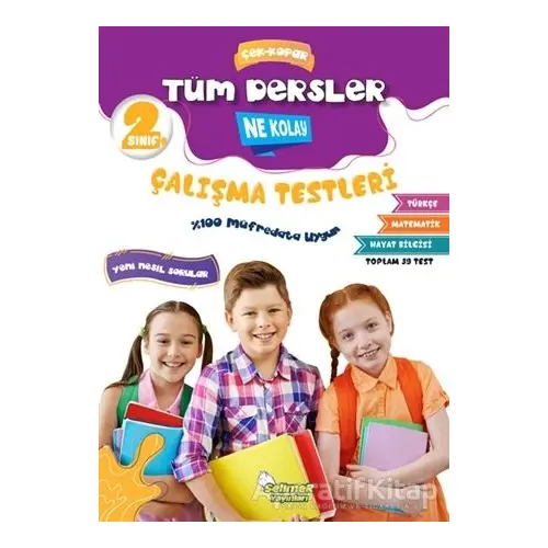 2. Sınıf Tüm Dersler Çek-Kopar Ne Kolay Çalışma Testleri - Erdinç Yeniçeri - Selimer Yayınları