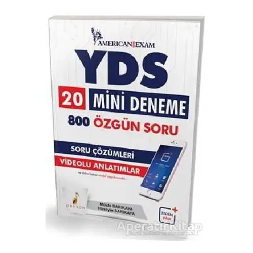 2018 YDS 20 Mini Deneme 800 Özgün Soru - Müjde Sarıkaya - Pelikan Tıp Teknik Yayıncılık