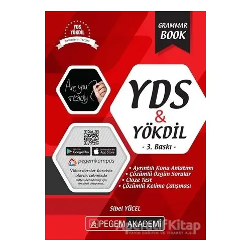 2018 YDS & YÖKDİL Grammar Book - Sibel Yücel - Pegem Akademi Yayıncılık