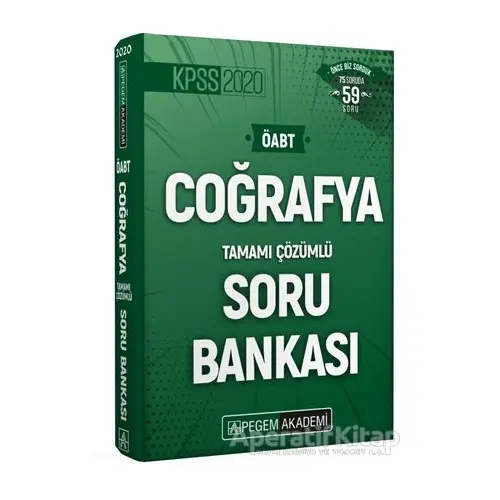 2020 KPSS ÖABT Coğrafya Tamamı Çözümlü Soru Bankası