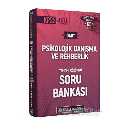 2020 KPSS ÖABT Psikolojik Danışma ve Rehberlik Tamamı Çözümlü Soru Bankası