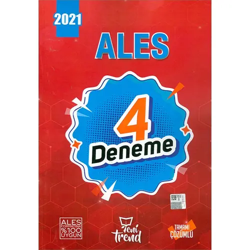 2021 ALES 4 Deneme Yeni Yrend Yayınları