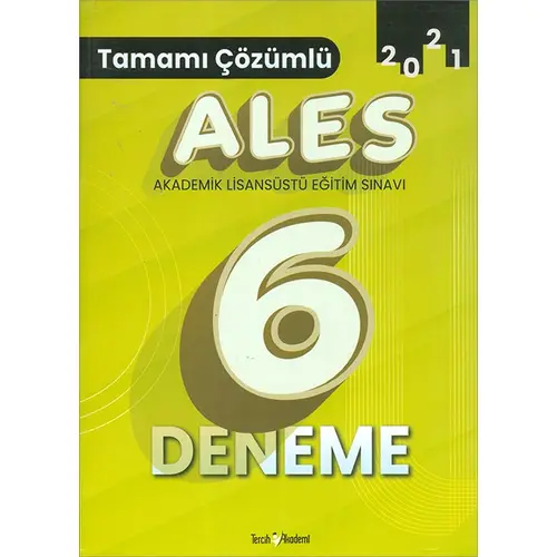 2021 ALES Tamamı Çözümlü 6 Deneme Tercih Akademi