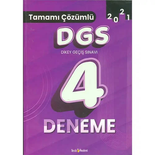 2021 DGS Tamamı Çözümlü 4 Deneme Tercih Akademi