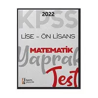 2022 KPSS Ortaöğretim Ön Lisans Genel Yetenek Matematik Yaprak Test İsem Yayınları