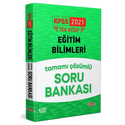 2021 KPSS Eğitim Bilimleri Çözümlü Soru Bankası Data Yayınları