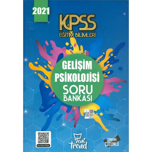 2021 KPSS Gelişim Psikolojisi Soru Bankası Yeni Trend Yayınları