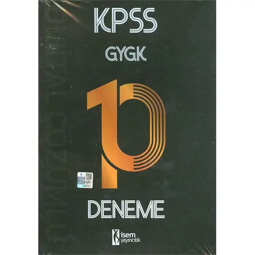 2021 KPSS Genel Yetenek Genel Kültür 10 Deneme İsem Yayıncılık