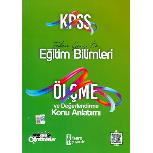 2021 KPSS Ölçme ve Değerlendirme Konu Anlatımı İsem Yayıncılık