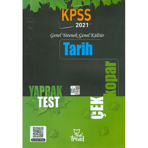 2021 KPSS Tarih Çek Kopar Yaprak Test Yeni Trend Yayınları