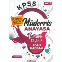 2022 KPSS Müderris Anayasa Çözümlü Soru Bankası Tercih Akademi Yayınları