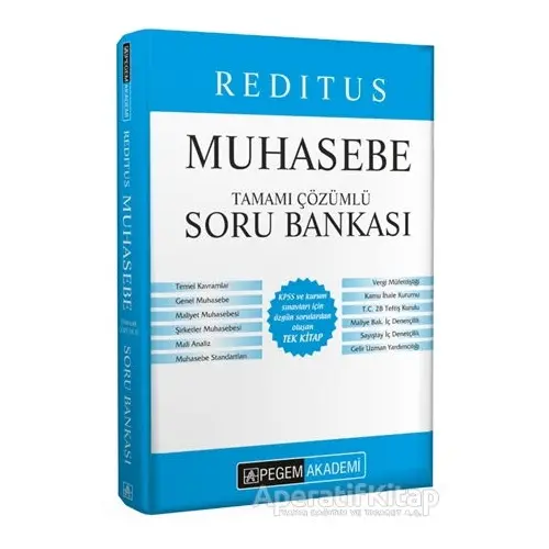 2021 Reditus Muhasebe Tamamı Çözümlü Soru Bankası - Peril Özergün - Pegem Akademi Yayıncılık