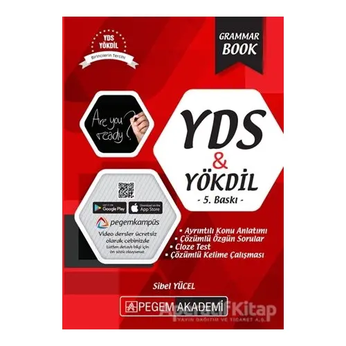 YDS - YÖKDİL Grammar Book - Sibel Yücel - Pegem Akademi Yayıncılık