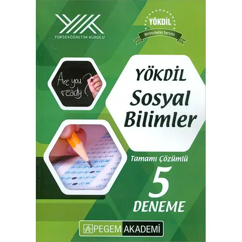 2021 YÖKDİL Sosyal Bilimler Tamamı Çözümlü 5 Deneme Pegem Yayınları