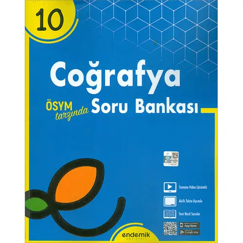 10.Sınıf Coğrafya Soru Bankası Endemik Yayınları