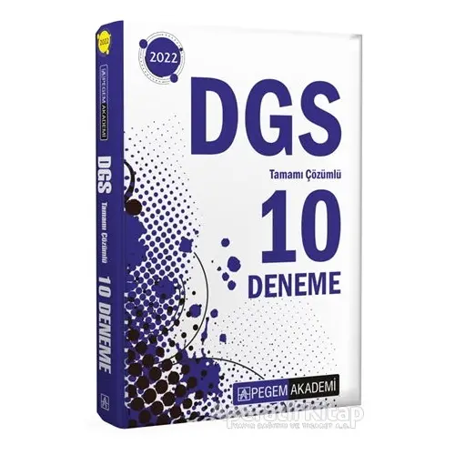 DGS Tamamı Çözümlü 10 Deneme - Kolektif - Pegem Akademi Yayıncılık