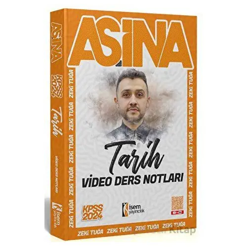 2024 KPSS Tarih Aşina Video Ders Notları İsem Yayıncılık