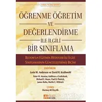 Öğrenme Öğretim ve Değerlendirme ile İlgili Bir Sınıflama - Kolektif - Pegem Akademi Yayıncılık